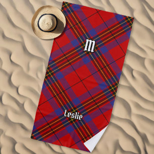 Toalla De Playa Clan Leslie Red Tartan