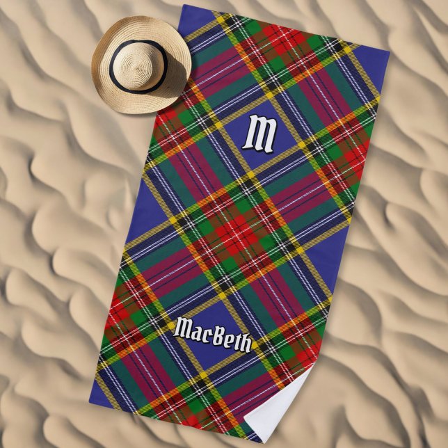 Toalla de playa Clan MacBeth Tartan (Subido por el creador)