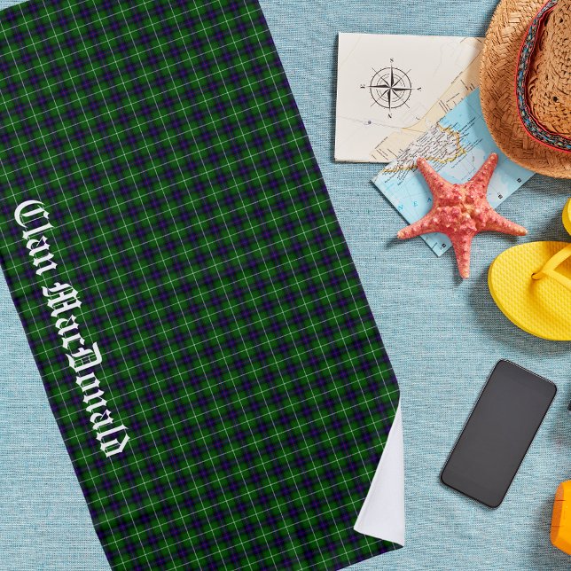 Toalla De Playa Clan MacDonald Tartan Plaid (Subido por el creador)