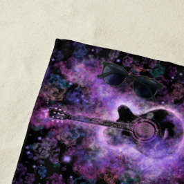 Toalla de playa clásica de guitarra