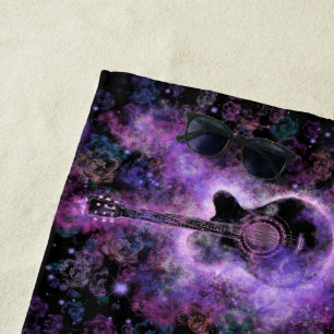 Toalla de playa clásica de guitarra