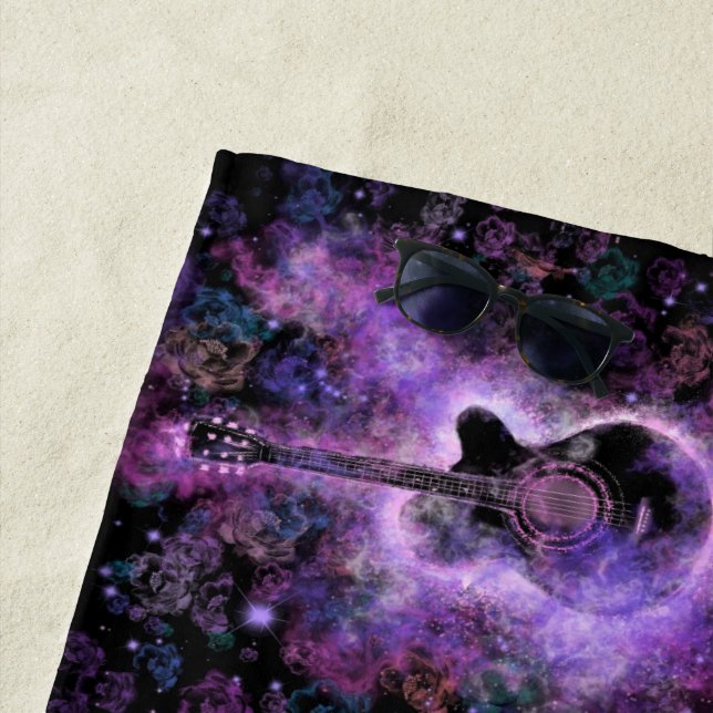 Toalla de playa clásica de guitarra (In situ)