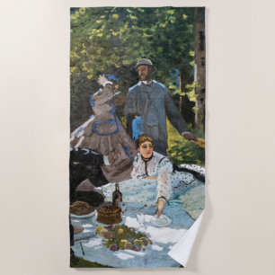 Toalla De Playa Claude Monet - Almuerzo en la hierba, panel derech