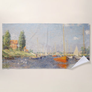 Toalla De Playa Claude Monet. Barcos Rojos, Argentina