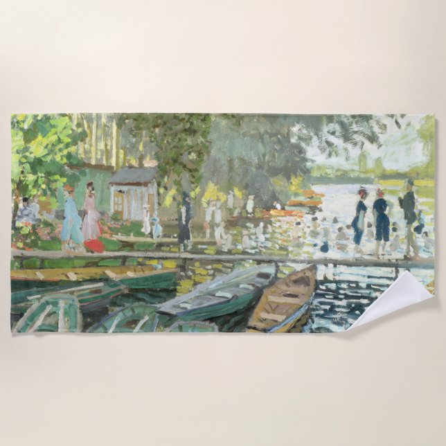 Toalla De Playa Claude Monet. Bathers of La Grenouillère (Anverso)