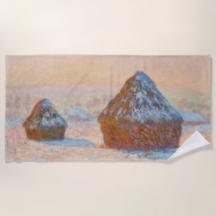 Toalla De Playa Claude Monet - Causas de nieve, efecto Nieve, maña
