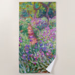 Toalla De Playa Claude Monet - El jardín del Iris en Giverny<br><div class="desc">El Jardín Iris de Giverny / El Jardín del Artista en Giverny - Claude Monet,  1899-1900</div>