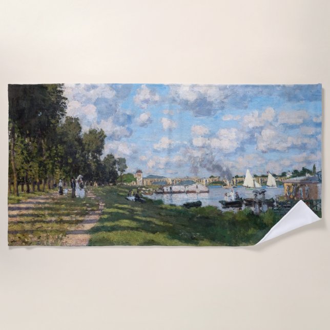 Toalla De Playa Claude Monet - La cuenca de Argenteuil (Anverso)