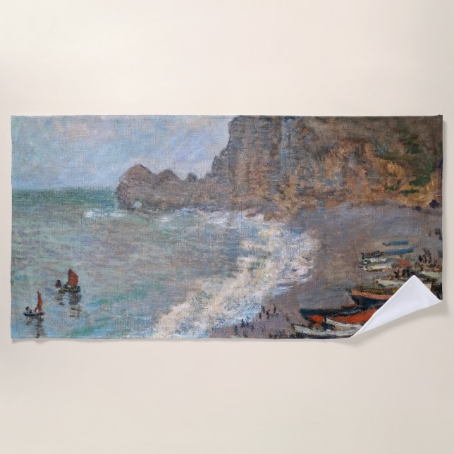 Toalla De Playa Claude Monet - La playa de Etretat (Anverso)