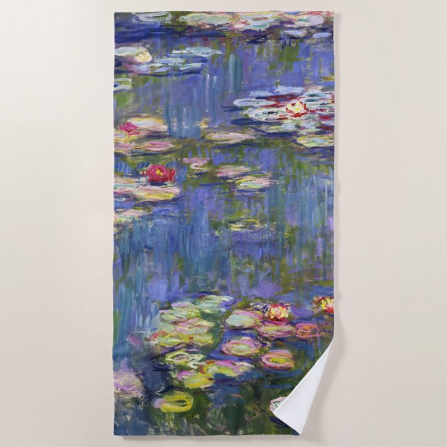 Toalla De Playa Claude Monet - Lilies de agua / Nympheas (Anverso)