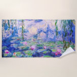 Toalla De Playa Claude Monet - Lilies de agua / Nympheas 1919<br><div class="desc">Lilies de agua / Nympheas (W.1852) - Claude Monet,  Petróleo en lienzo,  1916-1919</div>