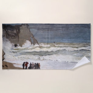 Toalla De Playa Claude Monet - Mar duro en Etretat