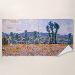 Toalla De Playa Claude Monet - Poppy Field 1890 (Giverny)