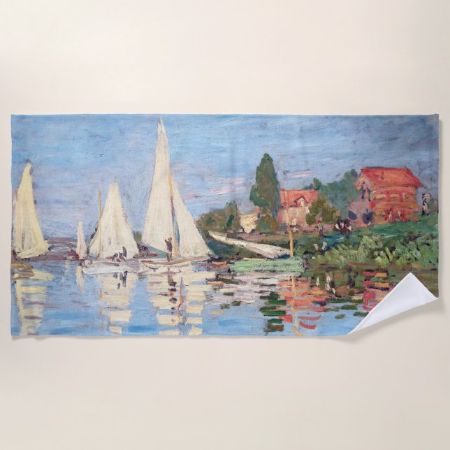 Toalla De Playa Claude Monet - Regattas en Argenteuil (Anverso)