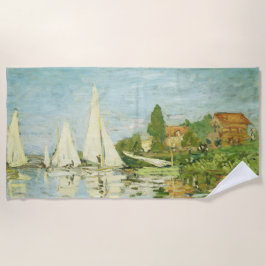 Toalla De Playa Claude Monet. Regattas en Argenteuil