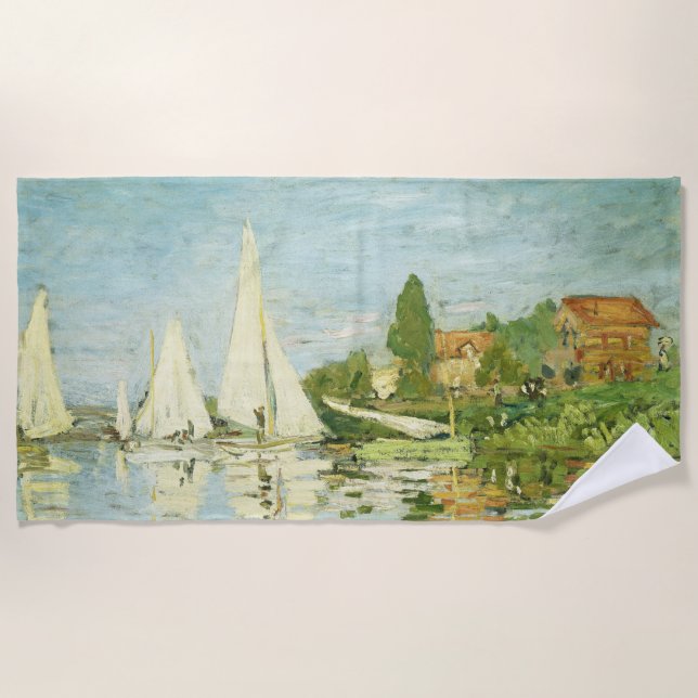 Toalla De Playa Claude Monet. Regattas en Argenteuil (Anverso)