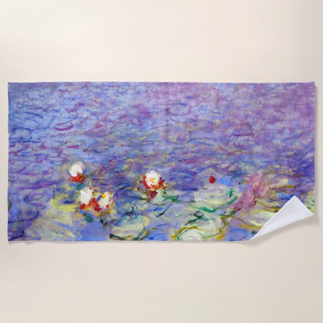 Toalla De Playa Claude Monet - Water Lilies (Anverso)