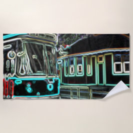 Toalla De Playa CLRV Neon en stn Beach Towel