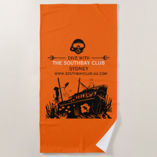 Toalla De Playa Club de Buceo Shipwreck