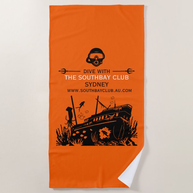 Toalla De Playa Club de Buceo Shipwreck (Anverso)