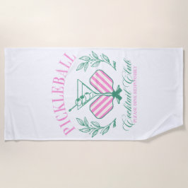 Toalla De Playa Club de Cócteles de Pickleball