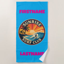 Toalla De Playa Club de Surf Sunrise