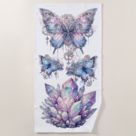 Toalla De Playa Cluster de Cuartz de Pastel