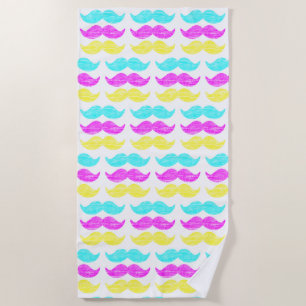 Toalla De Playa CMY Mustaches