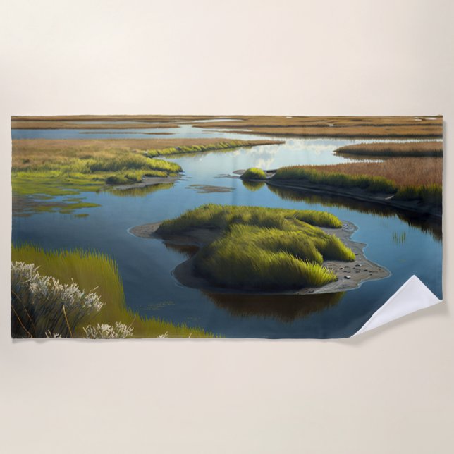 Toalla De Playa Coastal Tranquility (Anverso)
