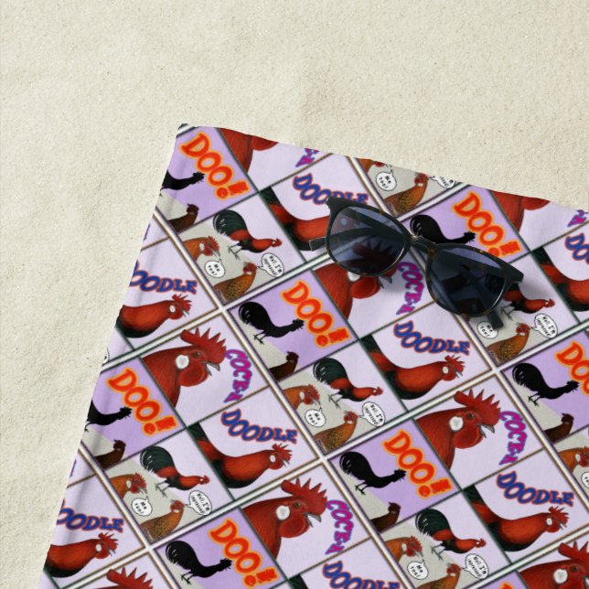 Toalla De Playa ¡Cock-A-Doodle-Doo! (In situ)