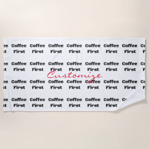Toalla De Playa Coffee First Thunder_Cove