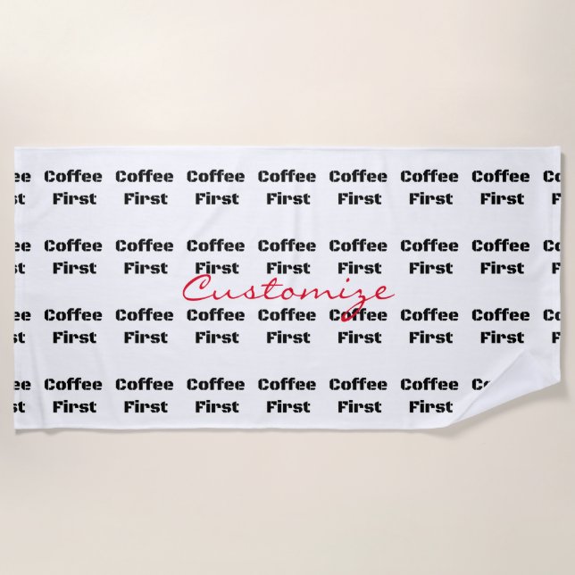 Toalla De Playa Coffee First Thunder_Cove (Anverso)