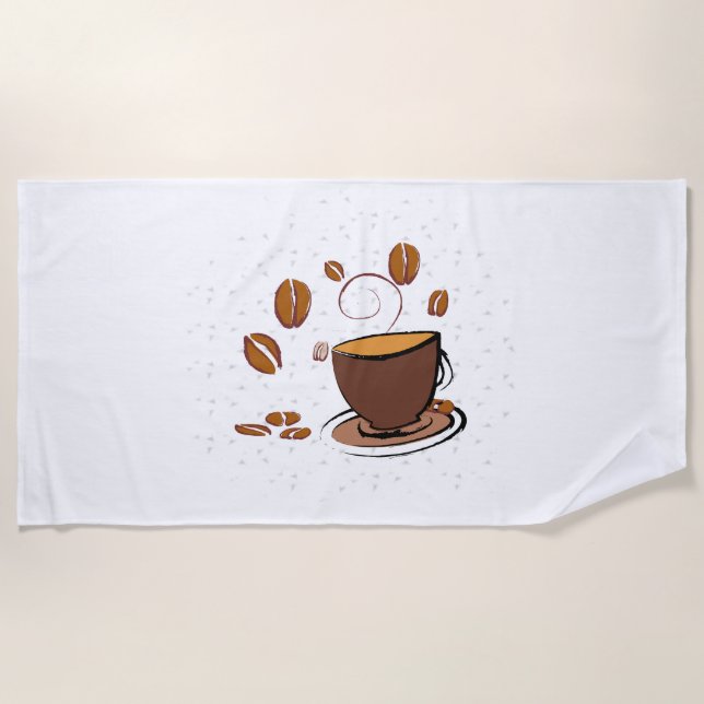 Toalla De Playa Coffee Love (Anverso)