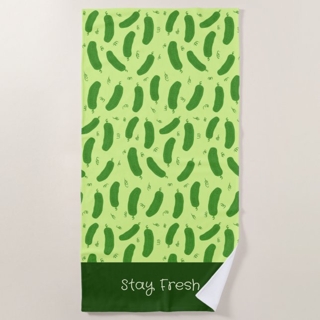 Toalla De Playa Colección Pickle & Fresh (Anverso)