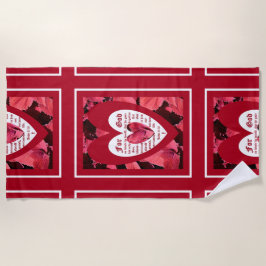 Toalla De Playa Coleus Close-up with John 3:16