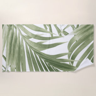 Toalla De Playa Collage caribeño de palma #2 #tropical #wall