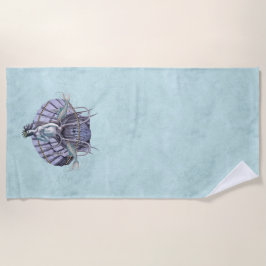 Toalla De Playa Collage de brujas del mar de Vintage