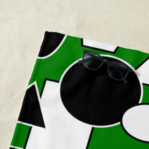 Toalla De Playa Collage de Green Bauhaus