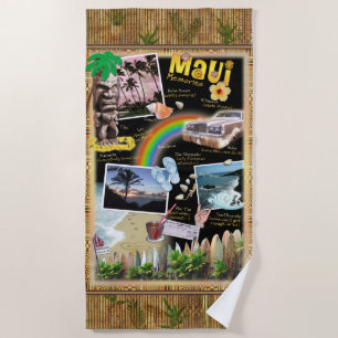 Toalla De Playa Collage de Maui