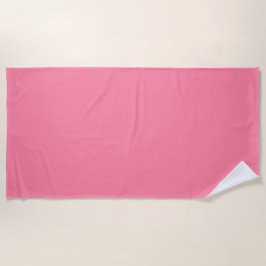 Toalla De Playa Color sólido rosa burbuja moderno