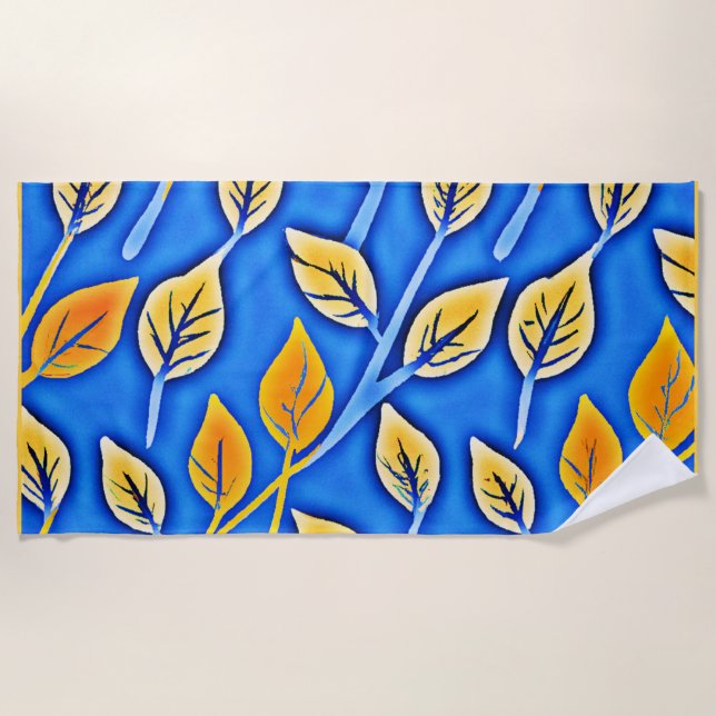 Toalla De Playa Color vibranteVista deja el patrón (Anverso)