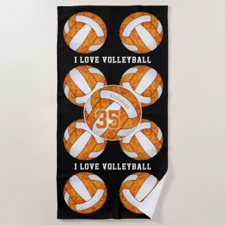 Toalla De Playa colores de equipo naranja blanco me encantan las c