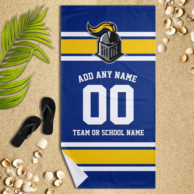 Toalla De Playa Colores de equipo y mascota personalizada (Subido por el creador)