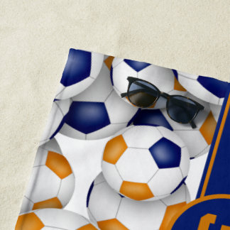 Toalla De Playa Colores del equipo de fútbol masculino de los chic