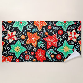 Toalla De Playa Colorful Abstract Holiday Design