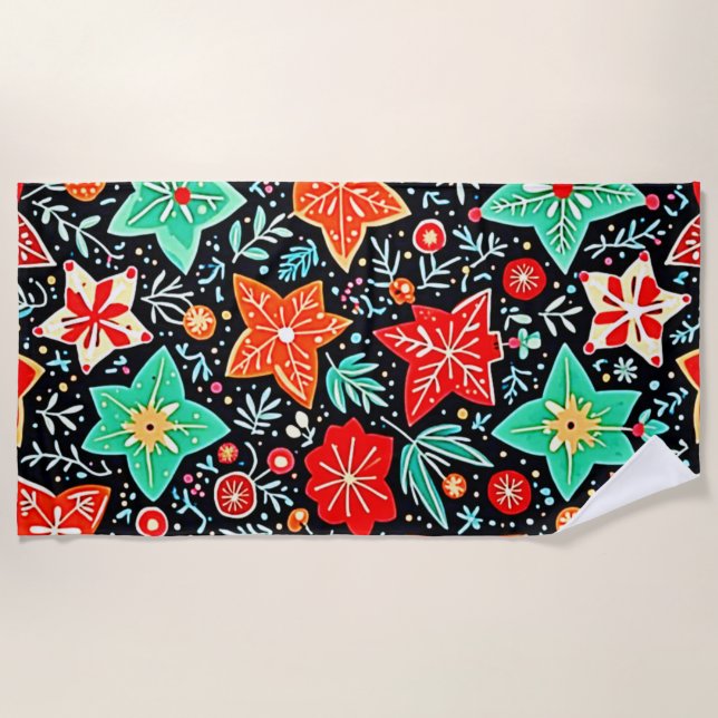 Toalla De Playa Colorful Abstract Holiday Design (Anverso)