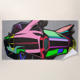 Toalla De Playa Colorido cadillac