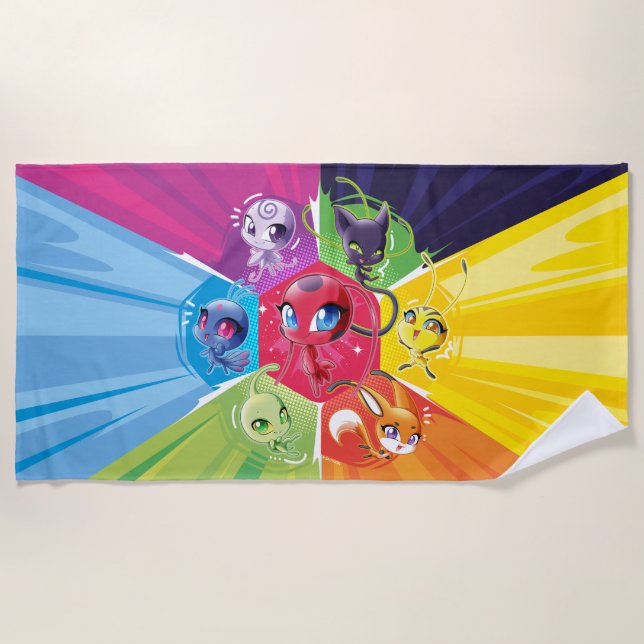 Toalla De Playa Colorido Kwamis (Anverso)