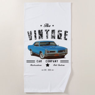 Toalla De Playa Compañía de automóviles GTO del vintage