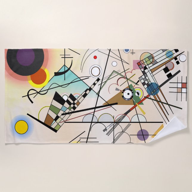 Toalla De Playa Composition VIII by Wassily Kandinsky (Anverso)